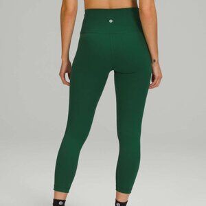 Lululemon Wunder Train High-Rise Crop leggings size 0 everglade green